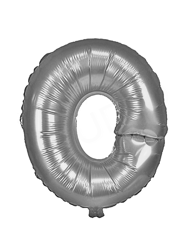 Silver Balloon Letter O