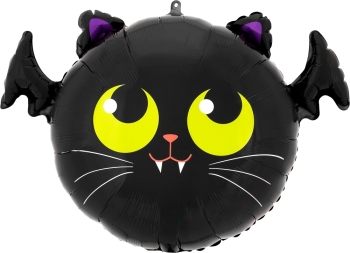18" Bat Cat Halloween Balloon