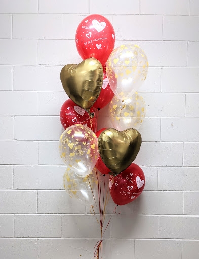 Be My Valentine Heart Love Balloon Bouquet