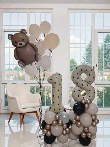 Beary Sweet Bows And Dots Stylish Hybrid Pick Your Age Birthday Set