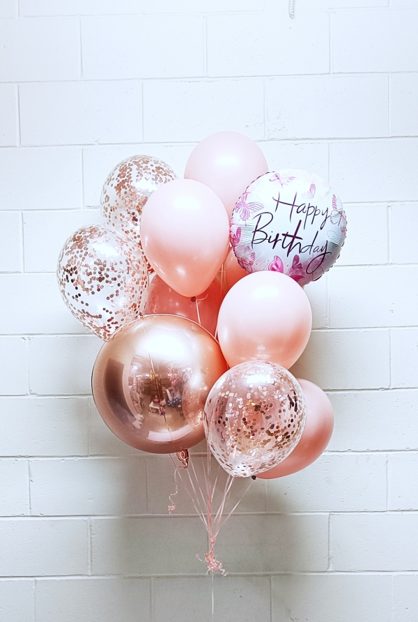 Beauty Boutique Butterfly Birthday Balloon Bouquet	