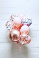 Beauty Boutique Butterfly Birthday Balloon Bouquet	