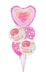 Best Mom Ever floral balloon bouquet