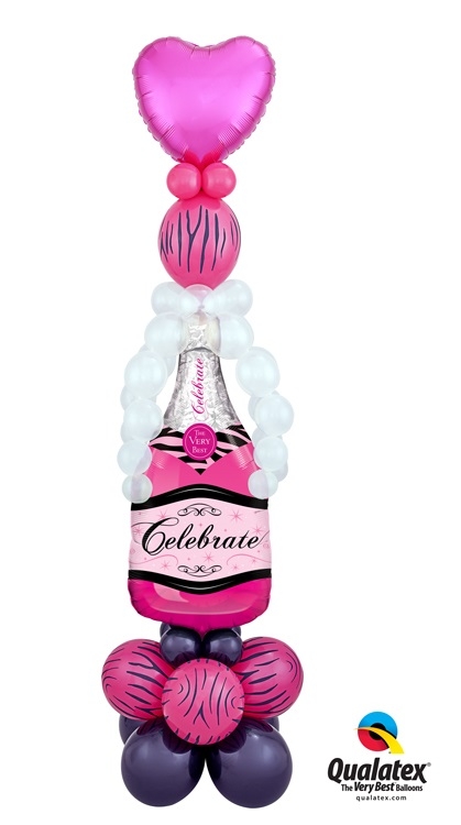 Birthday Pink Champagne Stand Up 