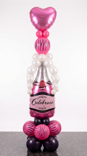 Birthday Pink Champagne Stand Up 