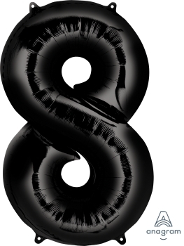 Black Balloon Number 8