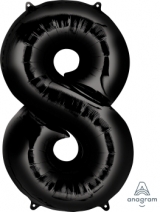 Black Balloon Number 8