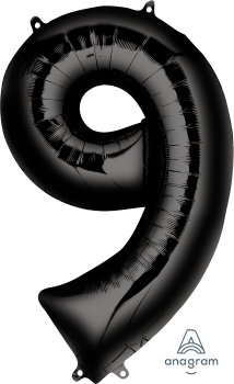 Black Balloon Number 9 