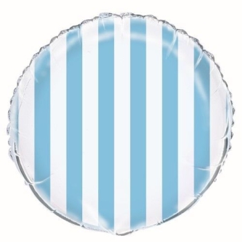 Blue and White Stripes 18inch