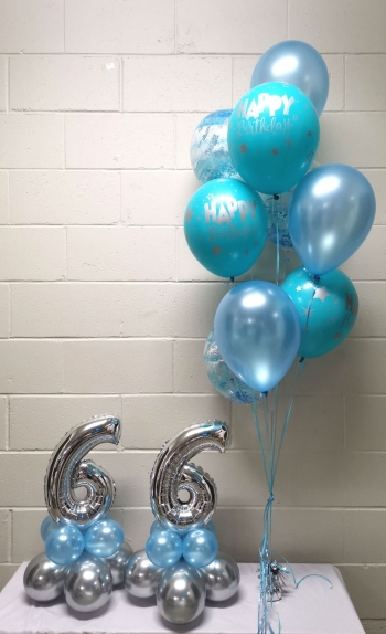 Blue (But Happy) Birthday Balloon Set 