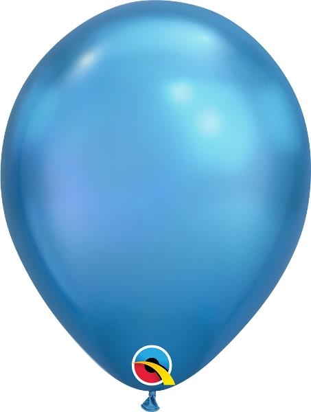 Blue Chrome Balloon