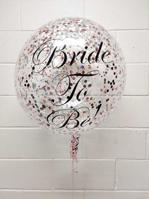 Bride To Be Bridal Shower Custom Print Confetti Bubble