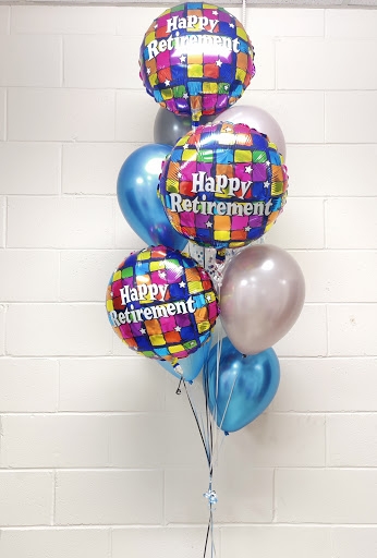 Bright and Shine Colorful Happy Retirement Balloon Bouquet  