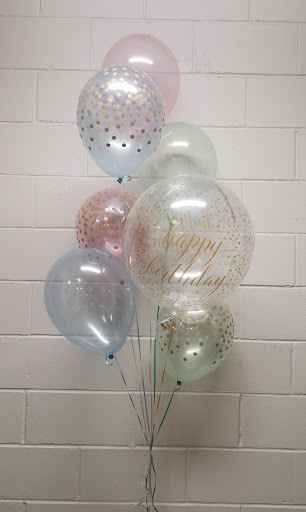 Bright Crystal Confetti Birthday Balloon Bouquet