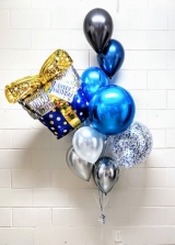 Bright Sapphire Birthday Balloon Bouquet