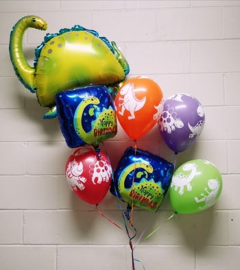 Brontosaurus Cute Dino Happy Birthday Bouquet