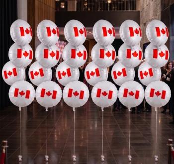 Canada Day Balloon Backdrop of 24