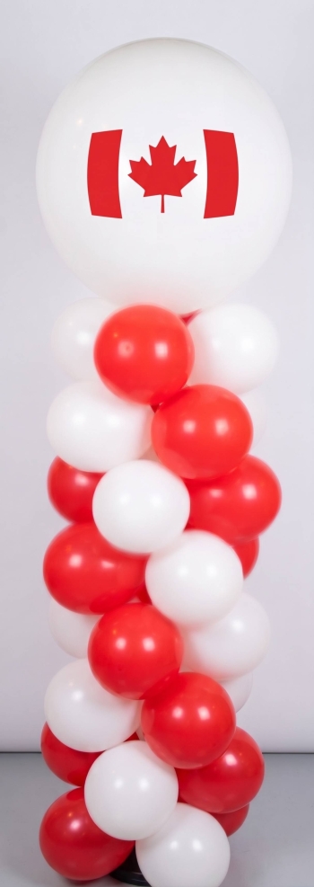 7FT Canada Day Flag Column INDOOR