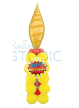 Birthday Candle Column Tower Personalized INDOOR