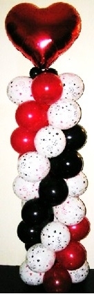 7FT Casino Heart Column INDOOR
