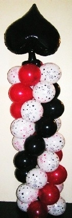 7FT Casino Spade Column INDOOR
