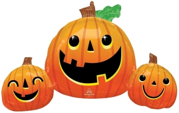 Smiley Pumpkin Trio