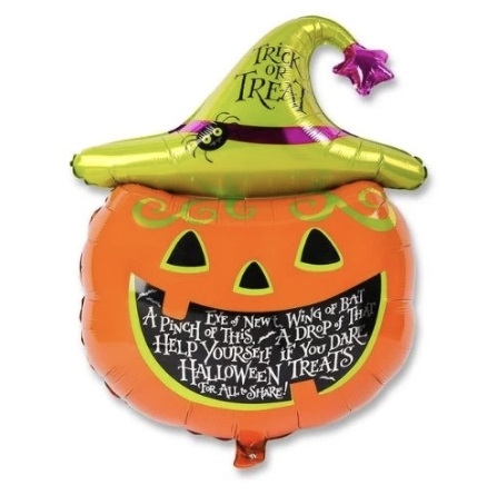 Trick or Treat Halloween Pumpkin Shape