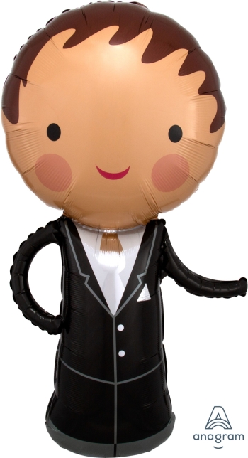 40" Wedding Groom Mylar Balloon