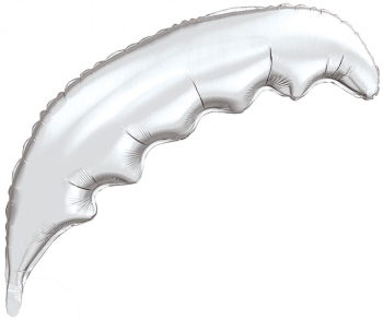 36" Palm Frond Silver CH