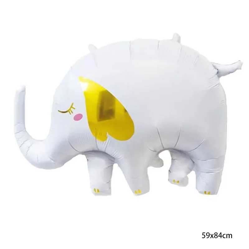 22" Elephant White and Gold Air-Fill