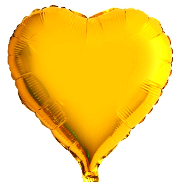 Jumbo Gold Heart Balloon