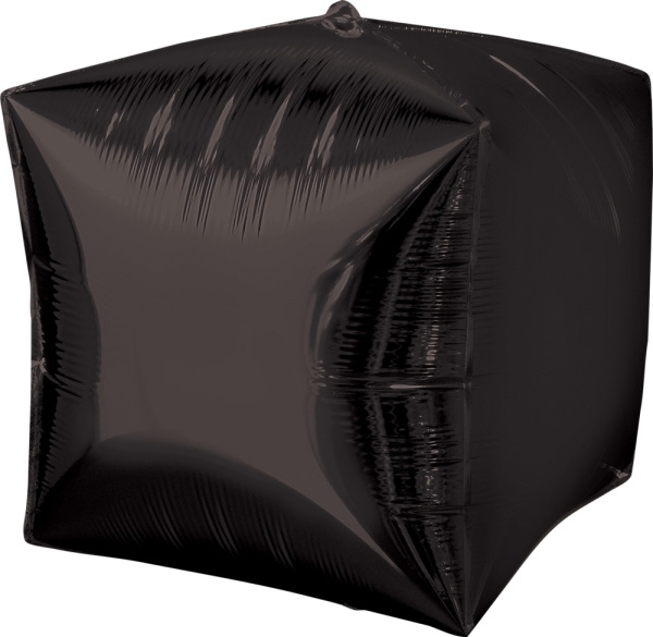 15" Black Cube Balloon
