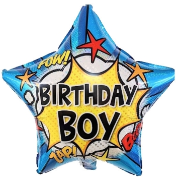 Birthday Boy Star Balloon