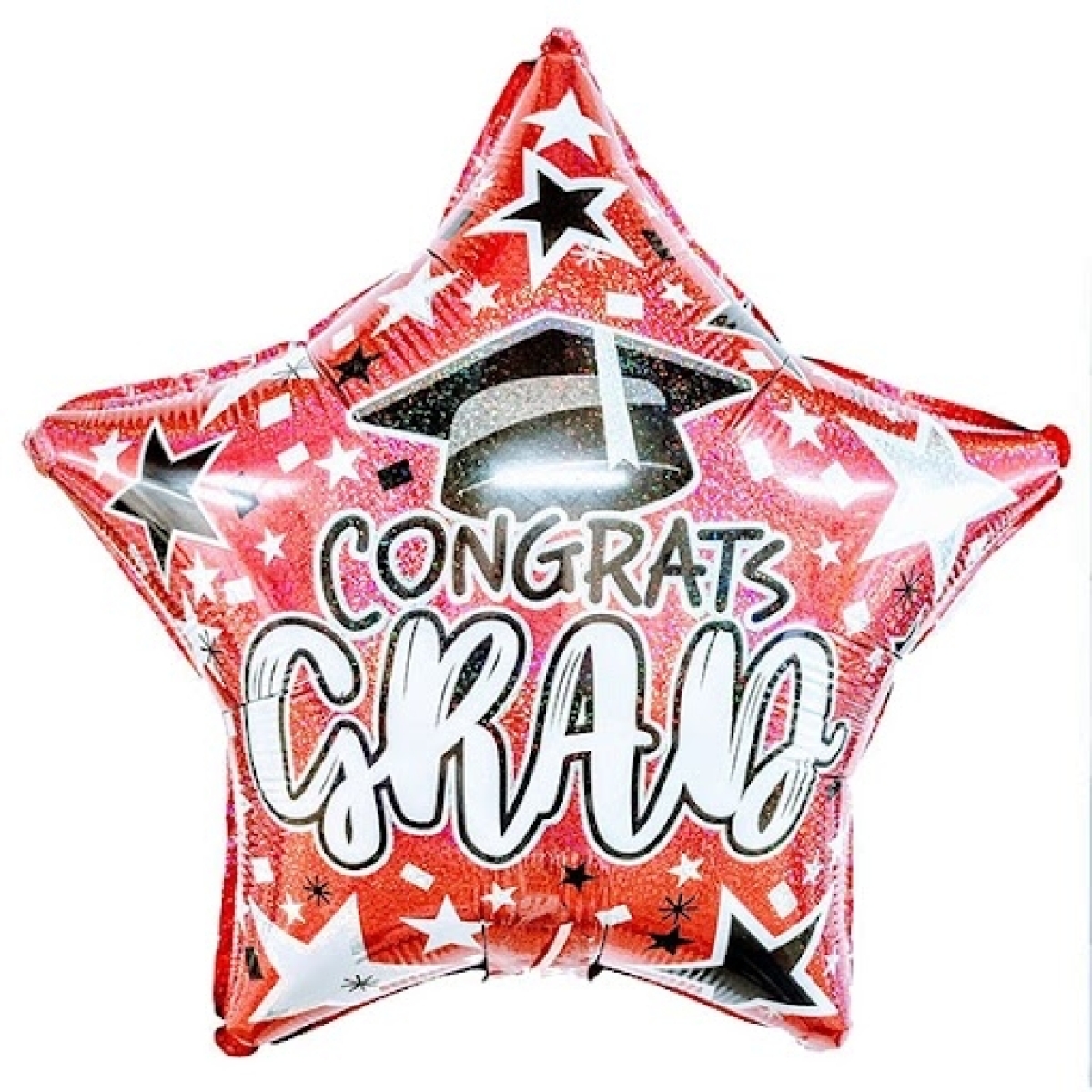 Congrats Grad Glitter Rose Gold Star Balloon