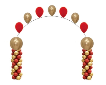 [8x8FT] Year of the Chinese New Year Balloon Columns with Helium Archway INDOOR