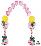 7FT Christmas Candy Cane Column Arch INDOOR
