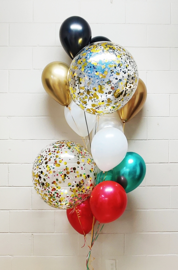 Christmas Ombre To New Years Balloon Bouquet