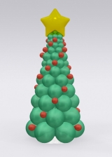 7FT Christmas Tree Column INDOOR