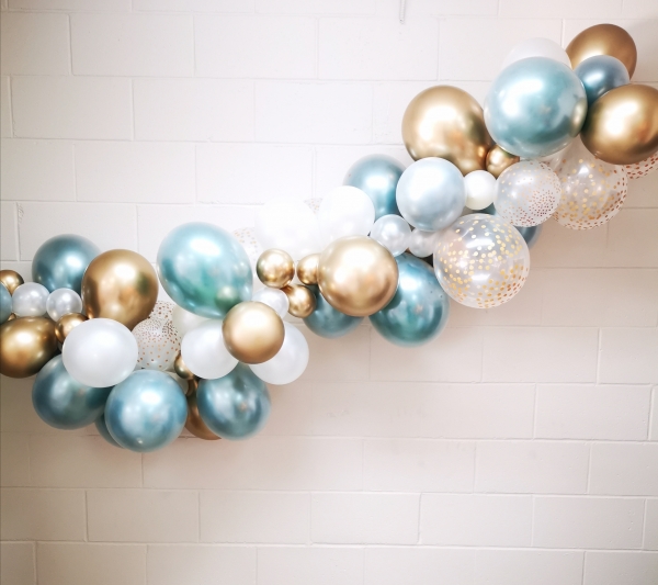 [10FT] Chrome Gold and Sage Brilliance Garland
