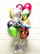 Chrome Jewel Love Birthday Pick An Age Bouquet