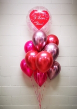 Chrome Red I Love You Bouquet