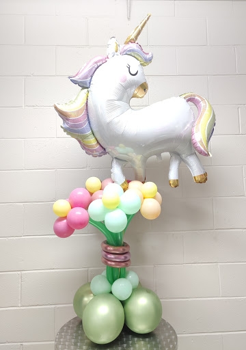 Chunky Flower Unicorn Balloon Centerpiece 