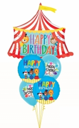 Circus Fun Happy Birthday Balloon Bouquet
