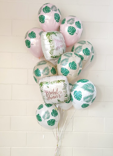 Classic Ombre Leaf Cascade Bridal Shower Balloon Bouquet 