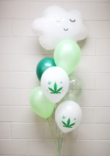 Cloudy Marijuana Balloon Bouquet