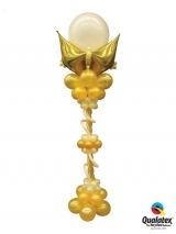 7FT Column Gold Luxe Display INDOOR