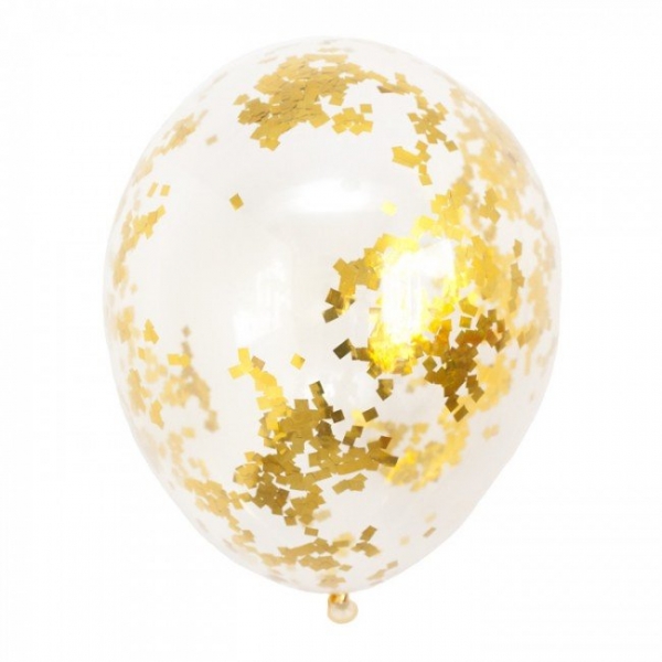 Confetti Gold 11 inch Balloon
