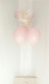Confetti Heart Bouquet of 4