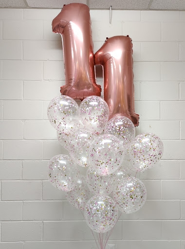 Confetti Pick an Age Balloon Bouquet