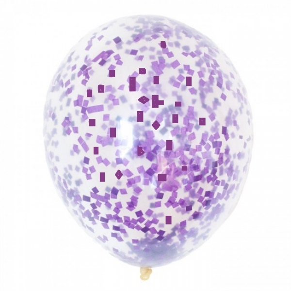 Confetti Purple 11 inch Balloon
